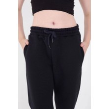 Defy Moda Üç Iplik Basic Lastikli Eşofman Pantolon - Lacivert