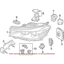 Far Kapagı Arka Sağ Far Kapak Setı Bmw G30-G31-G32-G38-G11-G12 Bm 17- (Oem No: 63117440357)