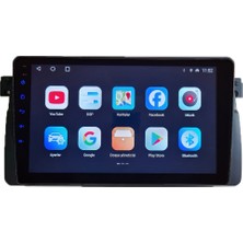 Victor Bmw 3Serisi (1999-2005 )Android Sürüm 13 Kablosuz Carplay Navigasyon Multimedya 9 Inç Ekran Navigasyon Cihazı 1G Ram 16GB Hafıza Çerçeve ve arka görüş kamerası ile