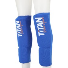 Titan Sport Mavi Beyaz Ayak Bez Kaval Koruyucu M Beden