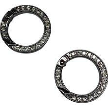 Elegantshop Metal Yaylı Çanta Klipsi 1 Çift 2,5 cm LXS11