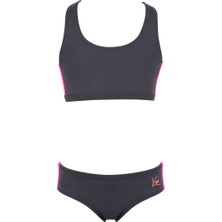 Kom Solid Çocuk Bikini Füme