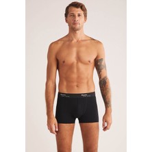 Kom Erkek  Tight 2li Boxer Siyah 44BX10191