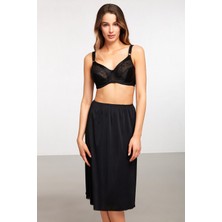 Kom Düz Jüpon Siyah