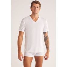 Kom Emilio V Yaka Modal Erkek Tshirt Byz