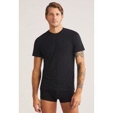 Kom James Bisiklet Yaka 2 li Erkek Tshirt