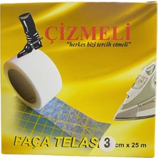 Çizmeli Telanet Paça Telası 3 cm 25 M