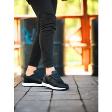 BLACK GİVİZ 3221 HAKİKİ DERİ ERKEK SNEAKER SİYAH