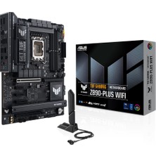 ASUS TUF GAMING Z890-PLUS WIFI Intel Z890 9066MHZ DDR5 LGA1851   DP HDMI USB4 4x M2 USB3.2 WiFi 7 + BT AURA RGB 2.5Gbit LAN ATX (TUF GAMING Z890-PLUS WIFI) Anakart