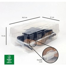 Bambus Home 10'lu Şeffaf Kadın Ayakkabı Kutusu