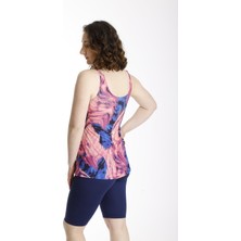 My-o Kadın Taytlı Tankini Desenli Likra 36-44