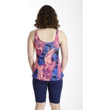 My-o Kadın Taytlı Tankini Desenli Likra 36-44