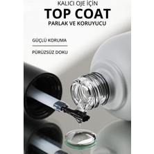 Momo Professional 14 ml Top Coat  Şeffaf Kalıcı Oje