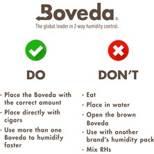 Boveda 84 60G Humidor Puro Kutusu Nemlendirici 12LI Eco Paket