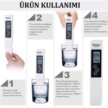 Tds Su Kalite Test Cihazı Mineral Tuz Metal Iyonlarının Ölçümü Su Saflığı ve Kirliliği Belirleme