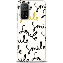 Kılıf Evreni Xiaomi Mi 10T Pro Kılıf Hd Baskılı Kılıf - S Smile + 9h Nano Ekran Koruyucu