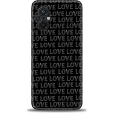 Xiaomi Poco M5 Kılıf Hd Baskılı Kılıf - Black Love + 9h Nano Ekran Koruyucu