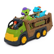 Dino Troops Kids Pachycephalosaurus & Raptor Figür ve Taşımacı Kamyon