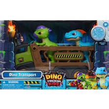 Dino Troops Kids Pachycephalosaurus & Raptor Figür ve Taşımacı Kamyon