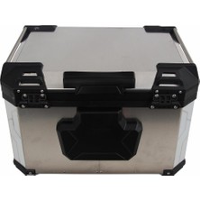 Gp Kompozit Universal 37 Lt Alüminyum Motosiklet Çantası Gri