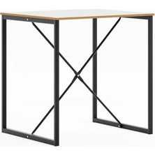 Eportatif Cafe Otel Masası Mutfak Yemek Masası 2 Kişilik Masa Beyaz 1495