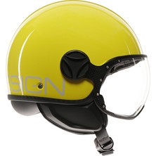 Momo Design Momo Kask/ Fgtr Classıc Candy Yellow Whıte