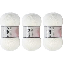 Nako Süper Inci El Örgü Ipi 100 gr 300 3 Adet