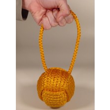 Holidog Köpek Oyun Topu Örgülü Dayanıklı Orijinal Tenis Topu El Yapımı At-Getir Çekiştirme Oyuncağı