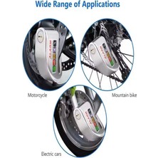 Deanb ISO9001 Kalite 6mm Çelik Pim Motosiklet Bisiklet Scooter Alarmı Disk Fren Kilit Alarmlı Motor Kilidi