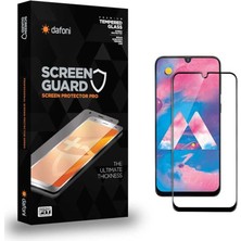Dafoni Samsung Galaxy M30 Tempered Glass Premium Full Siyah Cam Ekran Koruyucu