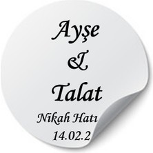 Söz, Nişan, Kına, Düğün, Mevlüt, Sünnet, Okul, Nikah Şekeri Isim Etiketi, Beyaz Yapışkanlı Kağıt, Sticker, Kişiye Özel