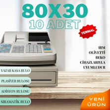 Analitik Form Matbaacılık 80 x 30 Termal Yazarkasa Plasiyer Adisyon Yazıcı Sıramatik Rulosu 30 mt