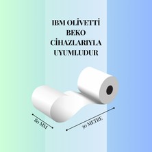 Analitik Form Matbaacılık 80 x 30 Termal Yazarkasa Plasiyer Adisyon Yazıcı Sıramatik Rulosu 30 mt