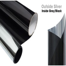 Newvario Isı Yalıtımlı Aynalı Siyah Cam Filmi 75 cm x 6 Metre