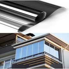 Newvario Isı Yalıtımlı Aynalı Siyah Cam Filmi 75 cm x 6 Metre