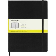 Moleskine Sert Kapak Kareli Defter Xl Boy 19X25 cm 192 Sayfa Siyah