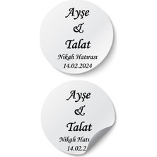 Söz, Nişan, Kına, Düğün, Mevlüt, Sünnet, Okul, Nikah Şekeri Isim Etiketi, Beyaz Yapışkanlı Kağıt, Sticker, Kişiye Özel