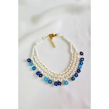 Petek Aksesuar Boncuk Oya El Yapımı Çiçek Halhal