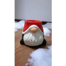Noel Baba Figürlü El Yapımı Organizer ve Saksı Biblo