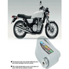 Deanb ISO9001 Kalite 6mm Çelik Pim Motosiklet Bisiklet Scooter Alarmı Disk Fren Kilit Alarmlı Motor Kilidi