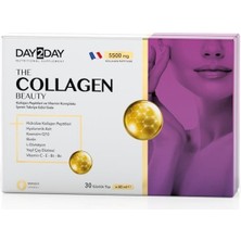 Day2Day The Collagen Beauty 30 Günlük Tüp - 40 ml 5500 mg Kolajen Peptitleri ve Vitamin Kompleks İçeren Takviye Edici Gıda