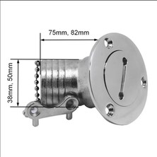 Erol Fuel Dolum Kapağı Eğimli Krom 38MM