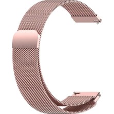 Huawei Watch Gt4 46 mm  ile Uyumlu Kordon 22 mm Metal Hasır Kordon