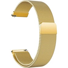 Huawei Watch Gt3 Pro  ile Uyumlu Kordon 22 mm Metal Hasır Kordon