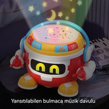 Çocuk Elektrikli Müzik El Davul Erken Eğitim Robot Oyuncak (Yurt Dışından)