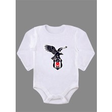 Outdoor One Uzun Kollu %100 Organik Pamuk Baskılı Bebek Body Zıbın ZBN134
