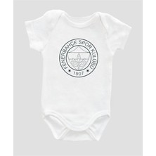 Outdoor One Organik Pamuk Sarı Lacivert Bebek Kısa Kollu Zıbın Body ZBN100