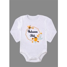 Outdoor One Uzun Kollu Organik Pamuk Baskılı Bebek Body Çıtçıtlı Zıbın ZBN106