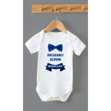 Outdoor One Organik Pamuk Delikanlı Oldum Maşallah Sünnet Baskılı Bebek Body Çıtçıtlı Badi Zbn190