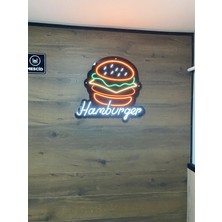 Disa Neon LED Tabela İşletmelere Özel -Hamburger